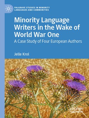 cover image of Minority Language Writers in the Wake of World War One